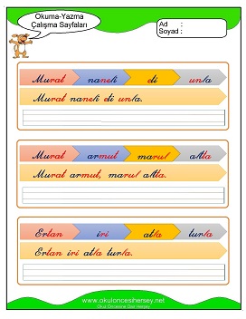 u sesi Grubu Çalışma Sayfaları